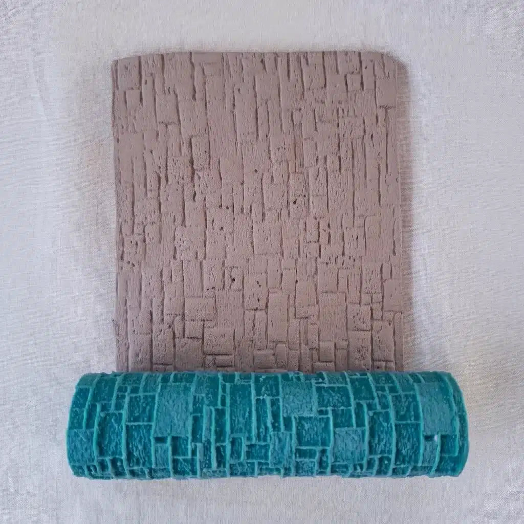 Rodillo para Texturizar Arcilla - Ladrillo